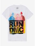 Run DMC Ombre Stencil Girls T-Shirt, WHITE, hi-res