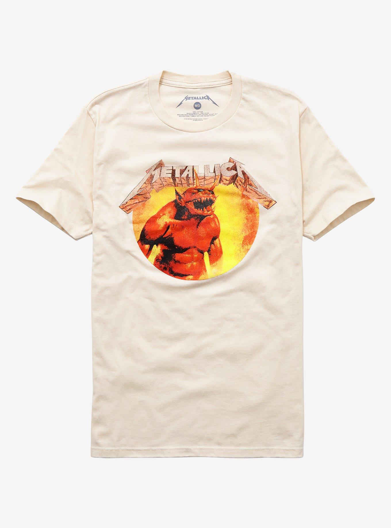 Metallica Jump In The Fire Girls T-Shirt, OATMEAL, hi-res