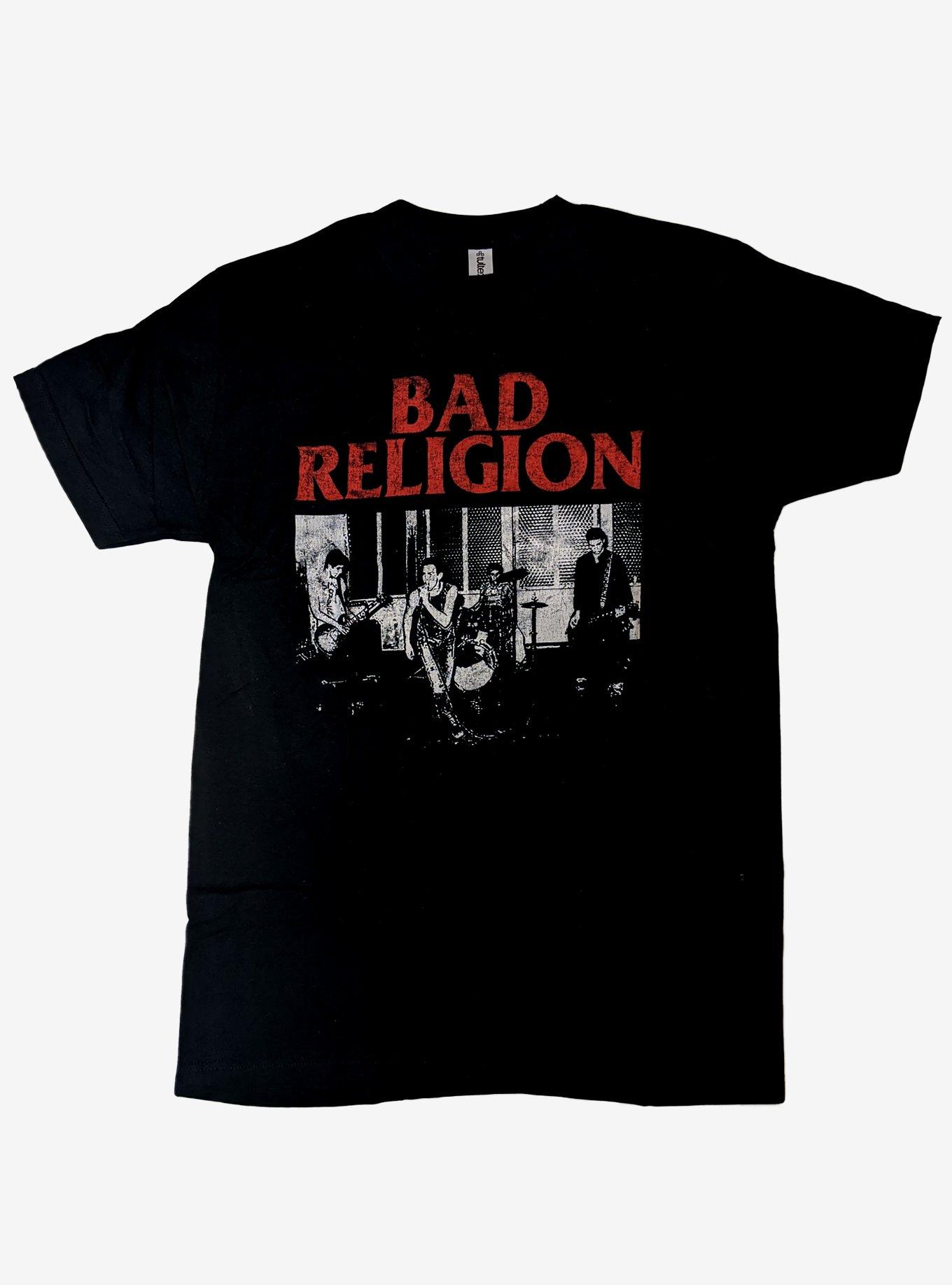 BAD RELIGION Tシャツ M 黒 Bad Religion Black & White Photo T-Shirt | Hot Topic