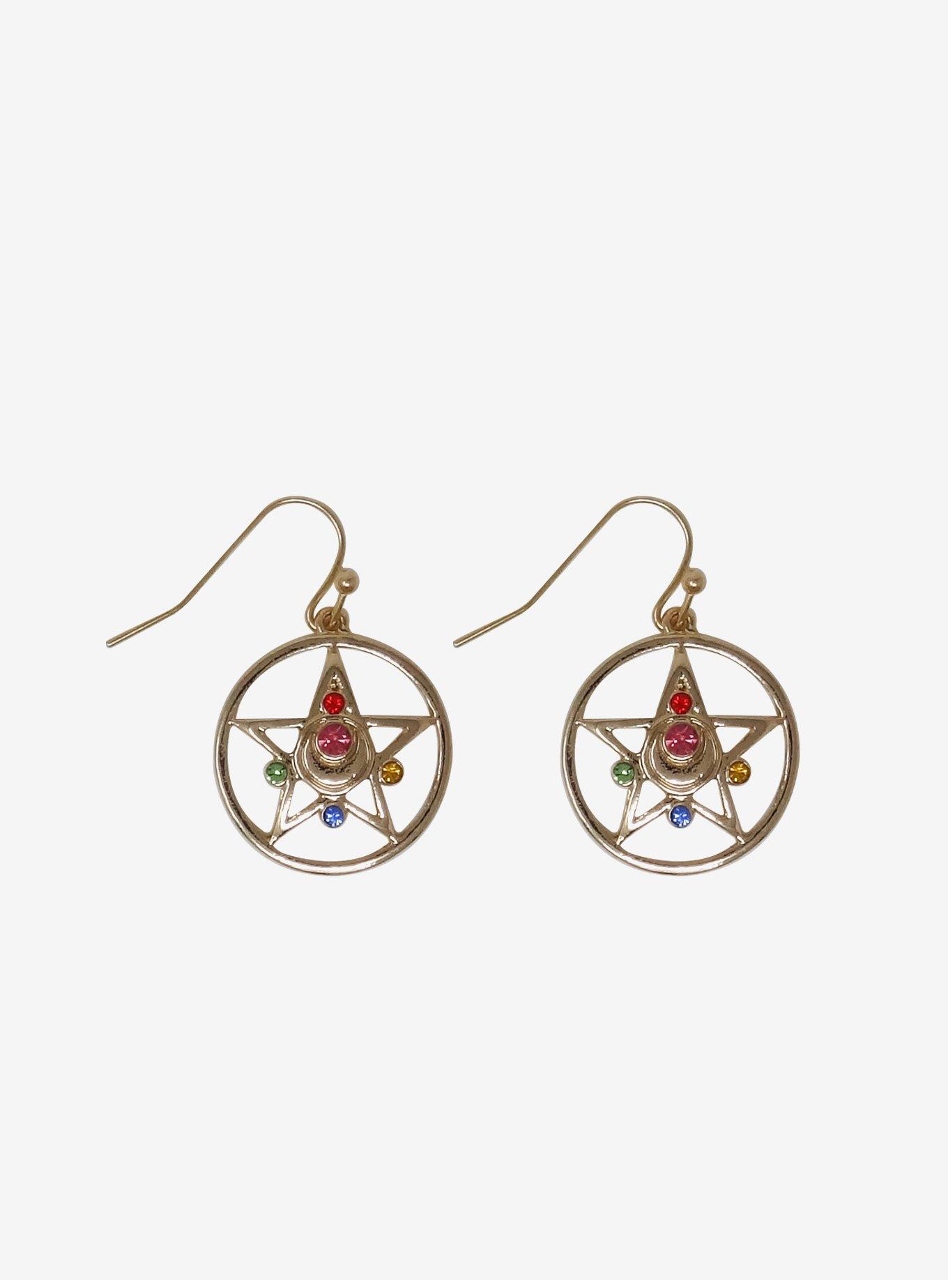 Sailor Moon Crystal Star Compact Drop Earrings, , hi-res