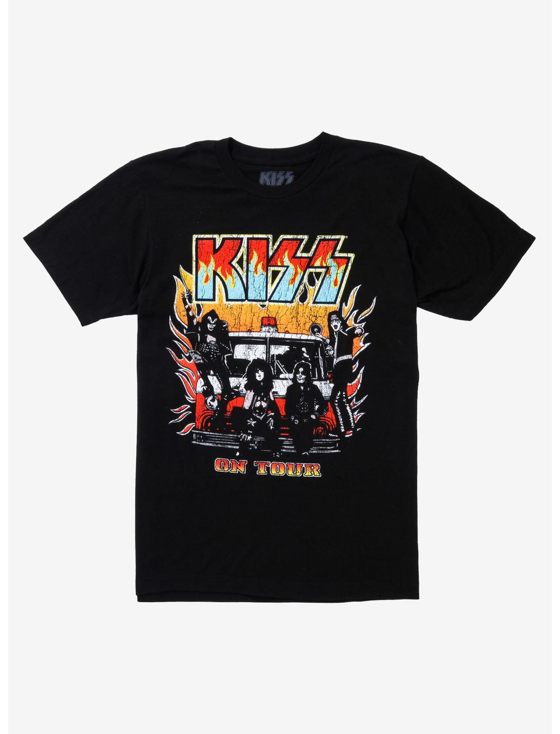 Kiss On Tour Bus T-Shirt, BLACK, hi-res
