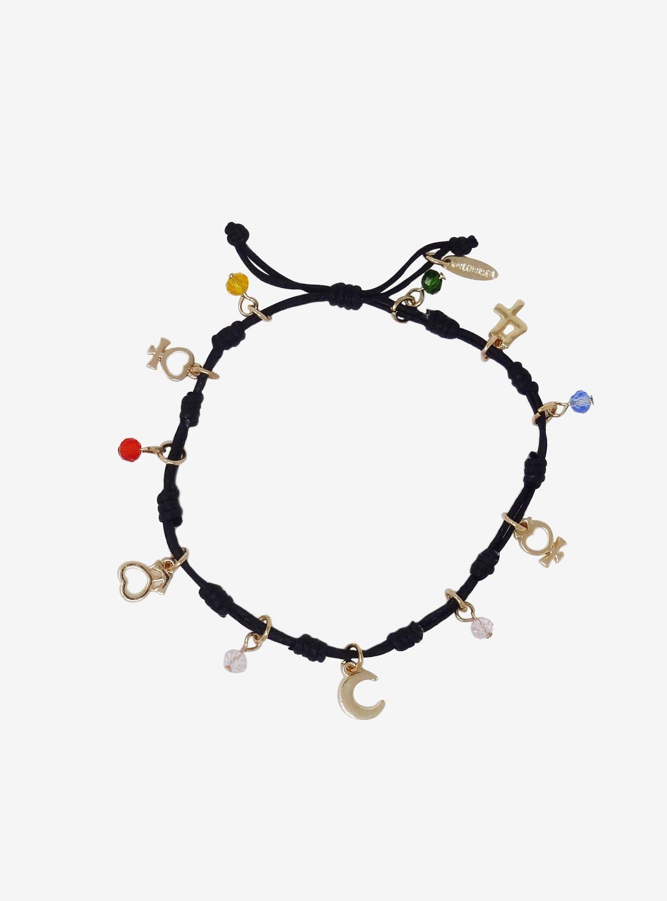 Sailor Moon Symbols Cord Bracelet, , hi-res