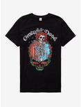 Grateful Dead Floral Skull T-Shirt, BLACK, hi-res