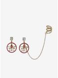 Sailor Moon Crystal Star Compact Bling Cuff Earring Set, , hi-res