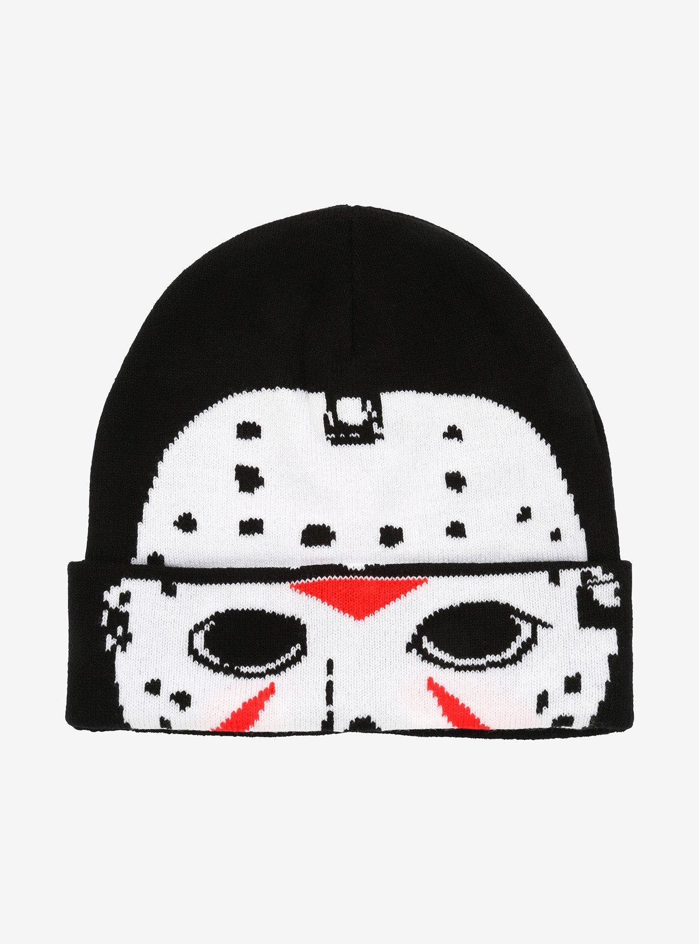 Friday The 13th Jason Mask Flip Down Beanie | Hot Topic