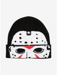 Friday The 13th Jason Mask Flip Down Beanie, , hi-res