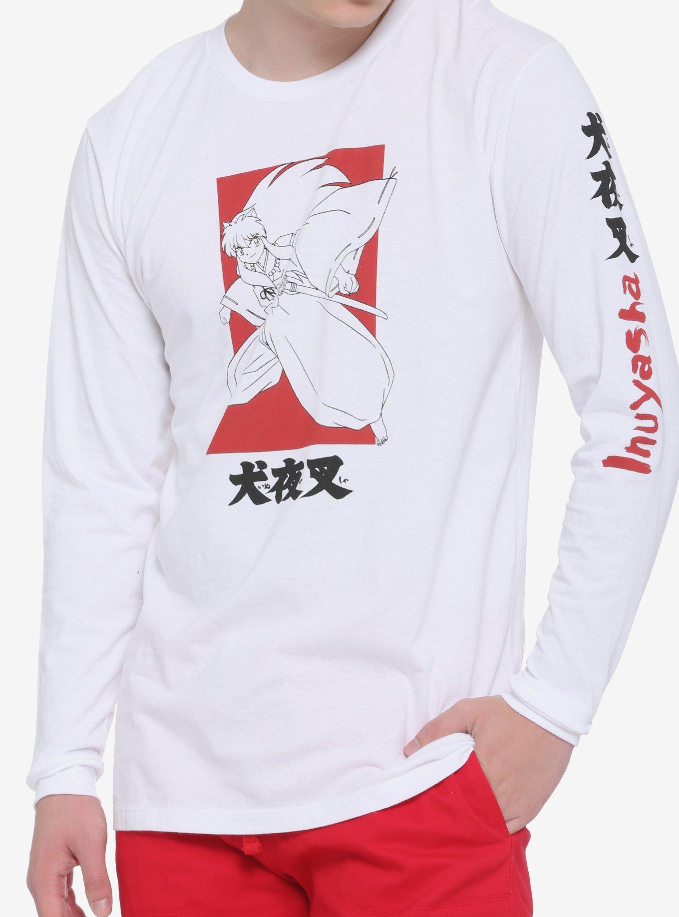 Inuyasha Red & Black Long-Sleeve T-Shirt, MULTI, hi-res