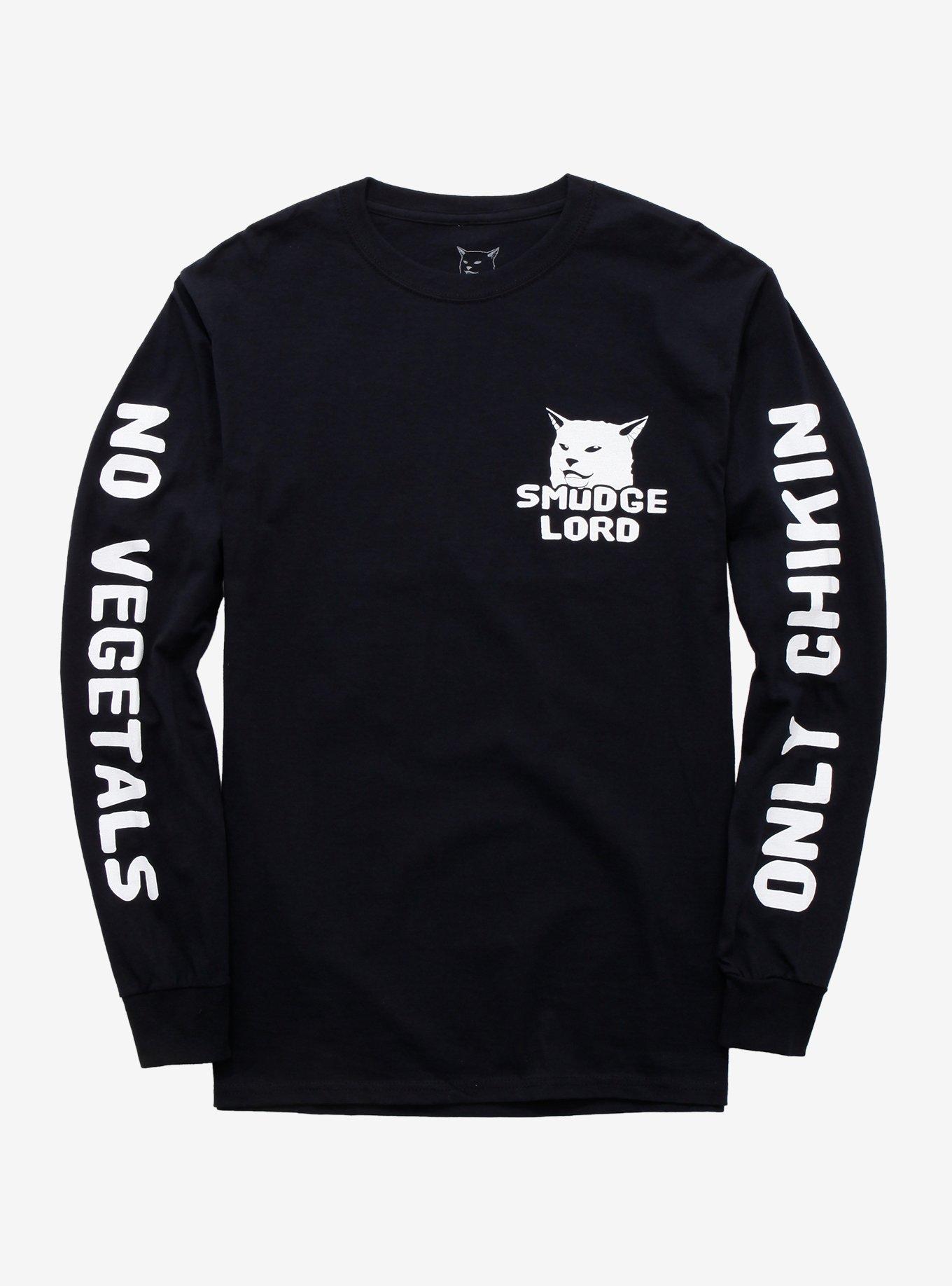 Smudgelord No Vegetals Long-Sleeve T-Shirt, WHITE, hi-res