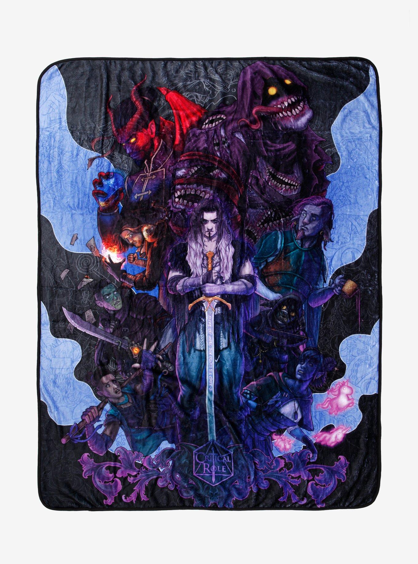 Critical Role Group Throw Blanket By Joe Ramirez