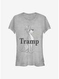 Disney Lady And The Tramp Her Tramp Girls T-Shirt, ATH HTR, hi-res