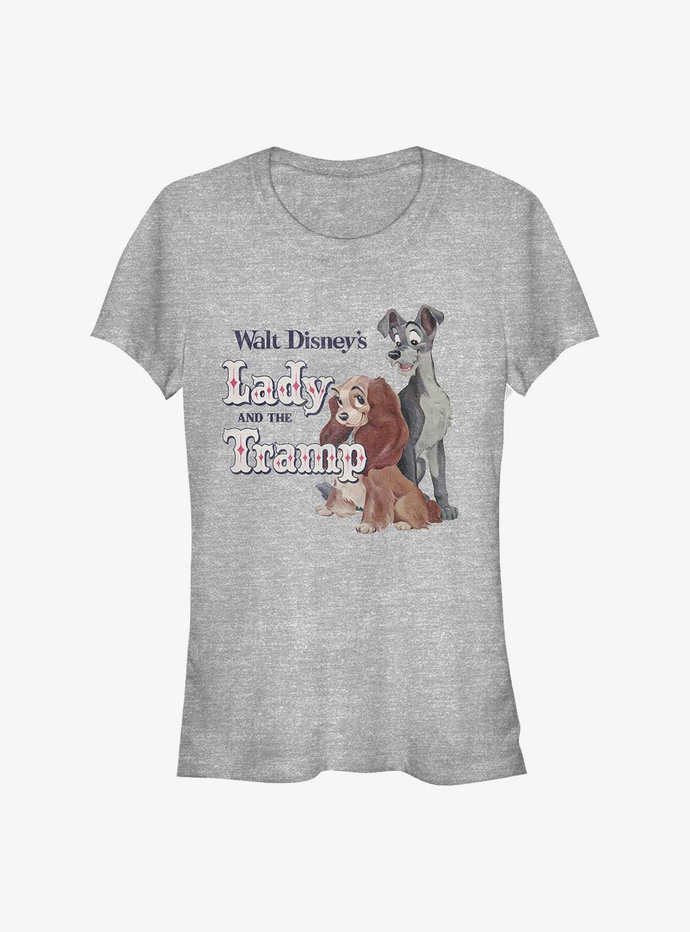 Disney Lady And The Tramp Movie Title Girls T-Shirt, , hi-res