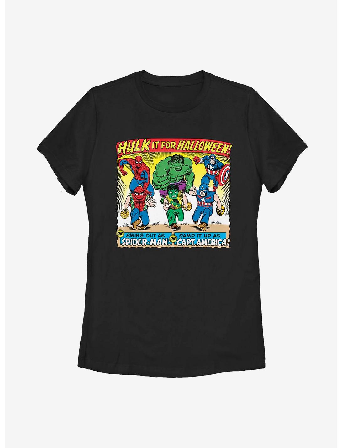 Marvel Avengers Halloween Kids Womens T-Shirt, BLACK, hi-res