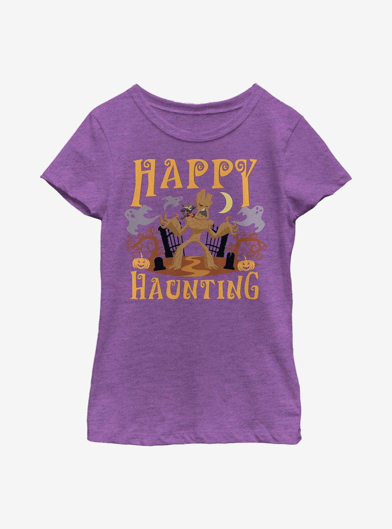 Marvel Guardians Of The Galaxy Happy Haunting Groot Youth Girls T-Shirt, , hi-res