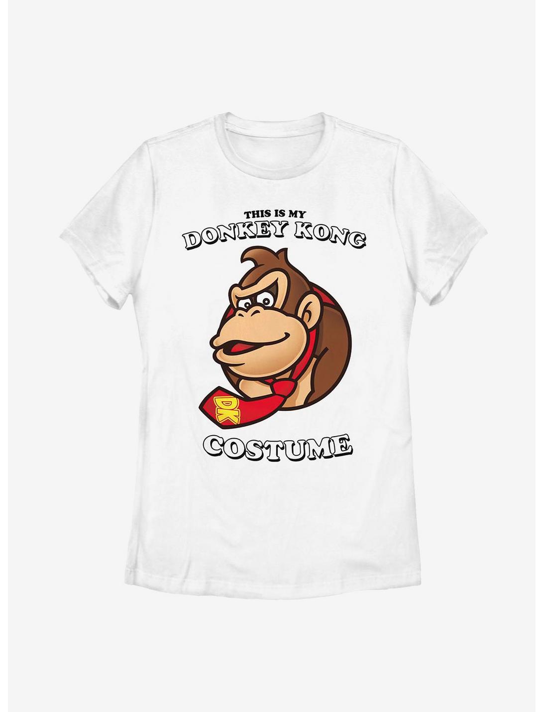 Nintendo Donkey Kong Face Womens T-Shirt, WHITE, hi-res