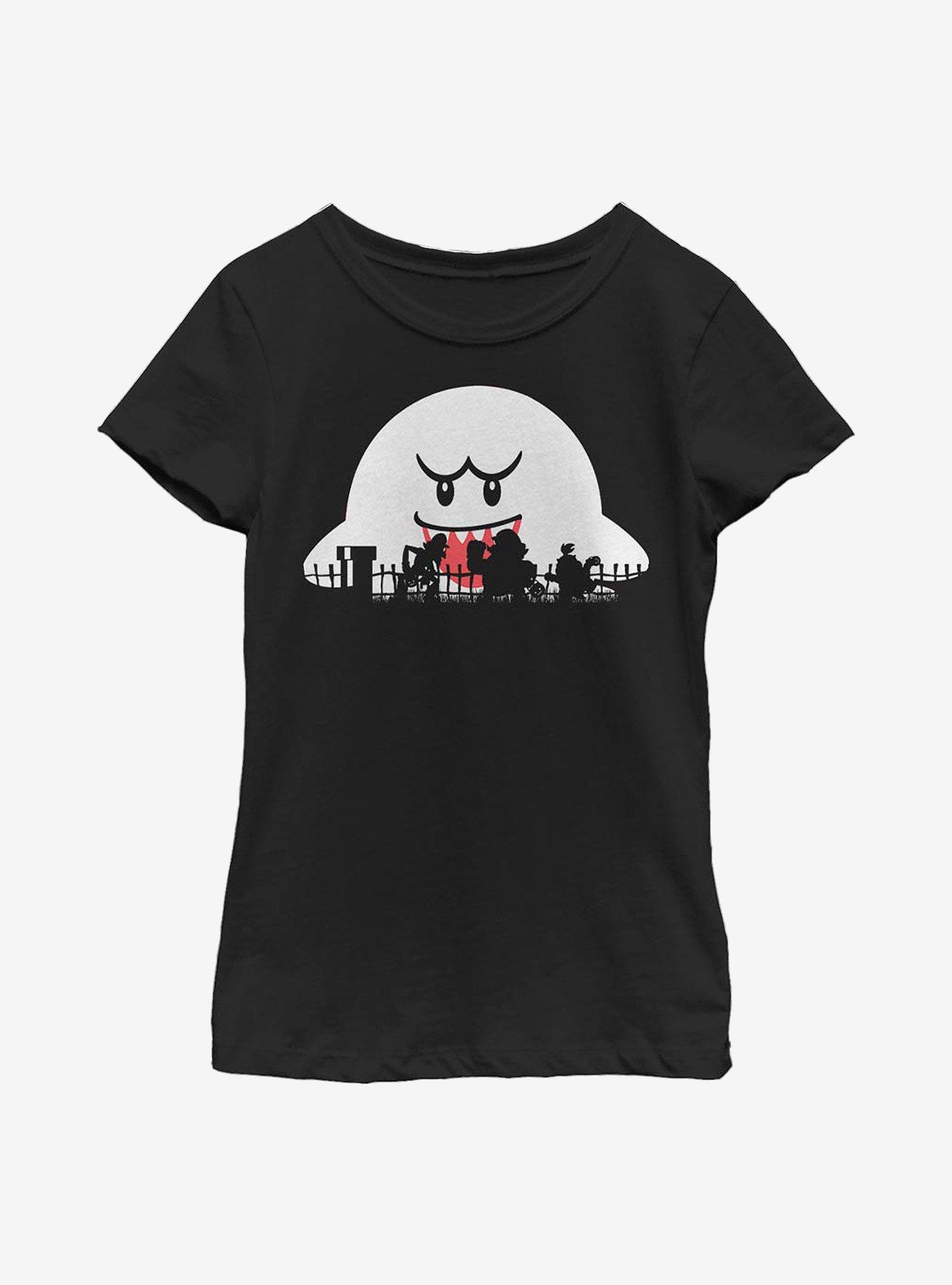 Nintendo Mario Halloween Silhouettes Youth Girls T-Shirt, , hi-res
