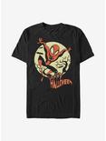 Marvel Spider-Man Halloween Moon T-Shirt, BLACK, hi-res