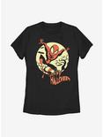 Marvel Spider-Man Halloween Moon Womens T-Shirt, BLACK, hi-res