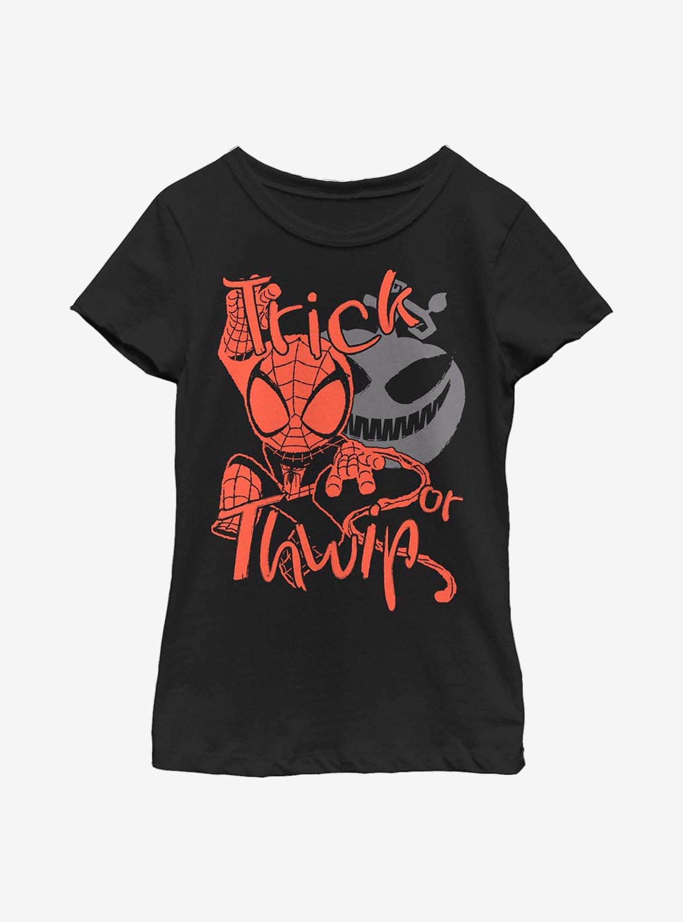Marvel Spider-Man Trick Or Thwip Youth Girls T-Shirt, , hi-res