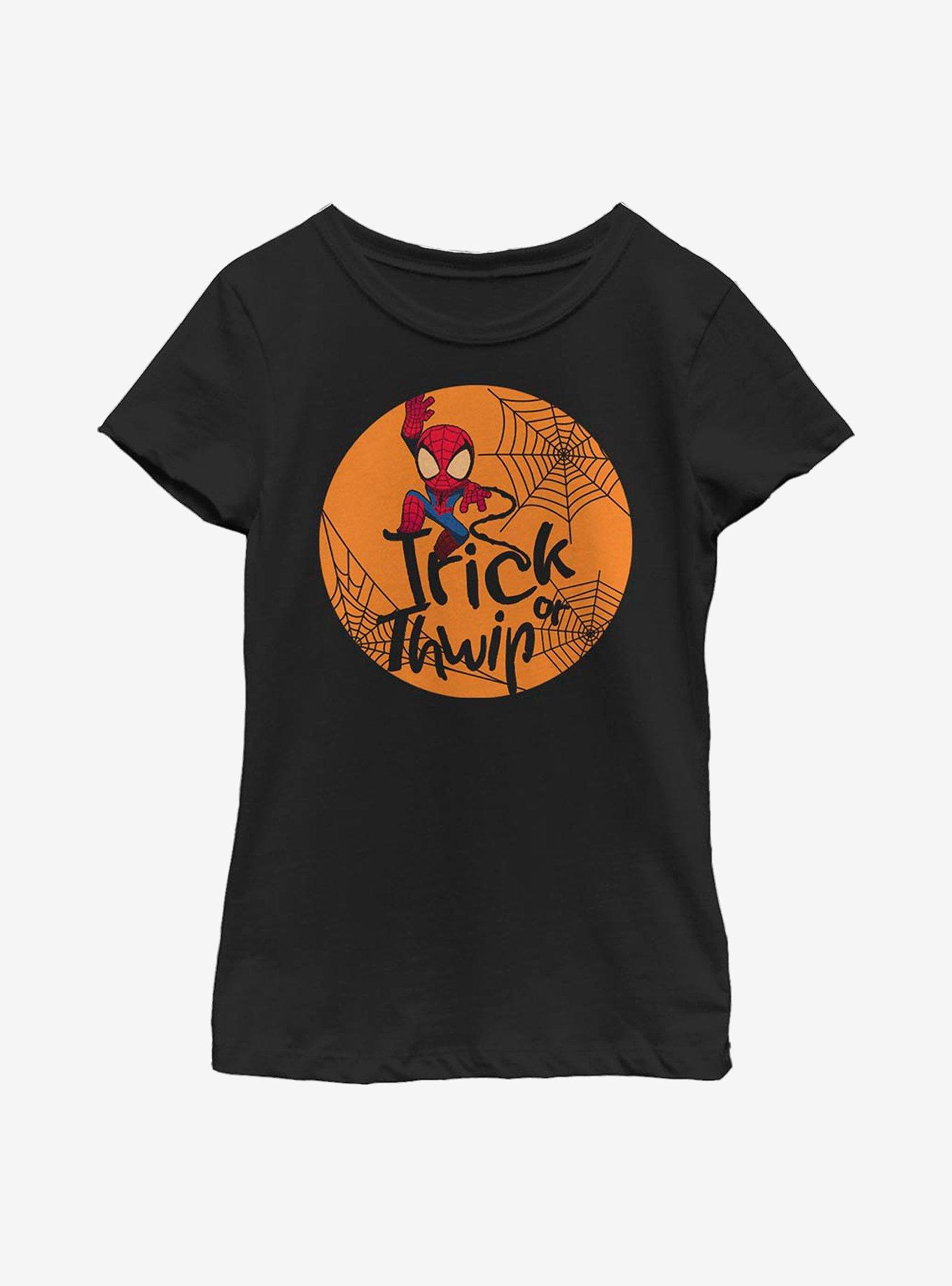 Marvel Spider-Man Trick Or Thwip Youth Girls T-Shirt, , hi-res