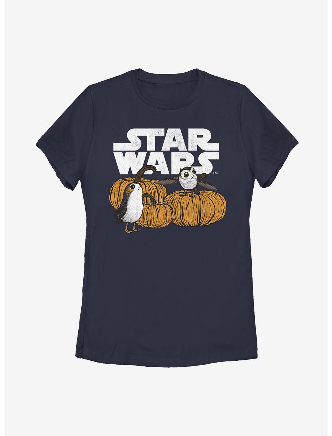 Star Wars Pumpkin Patch Porg Womens T-Shirt, NAVY, hi-res