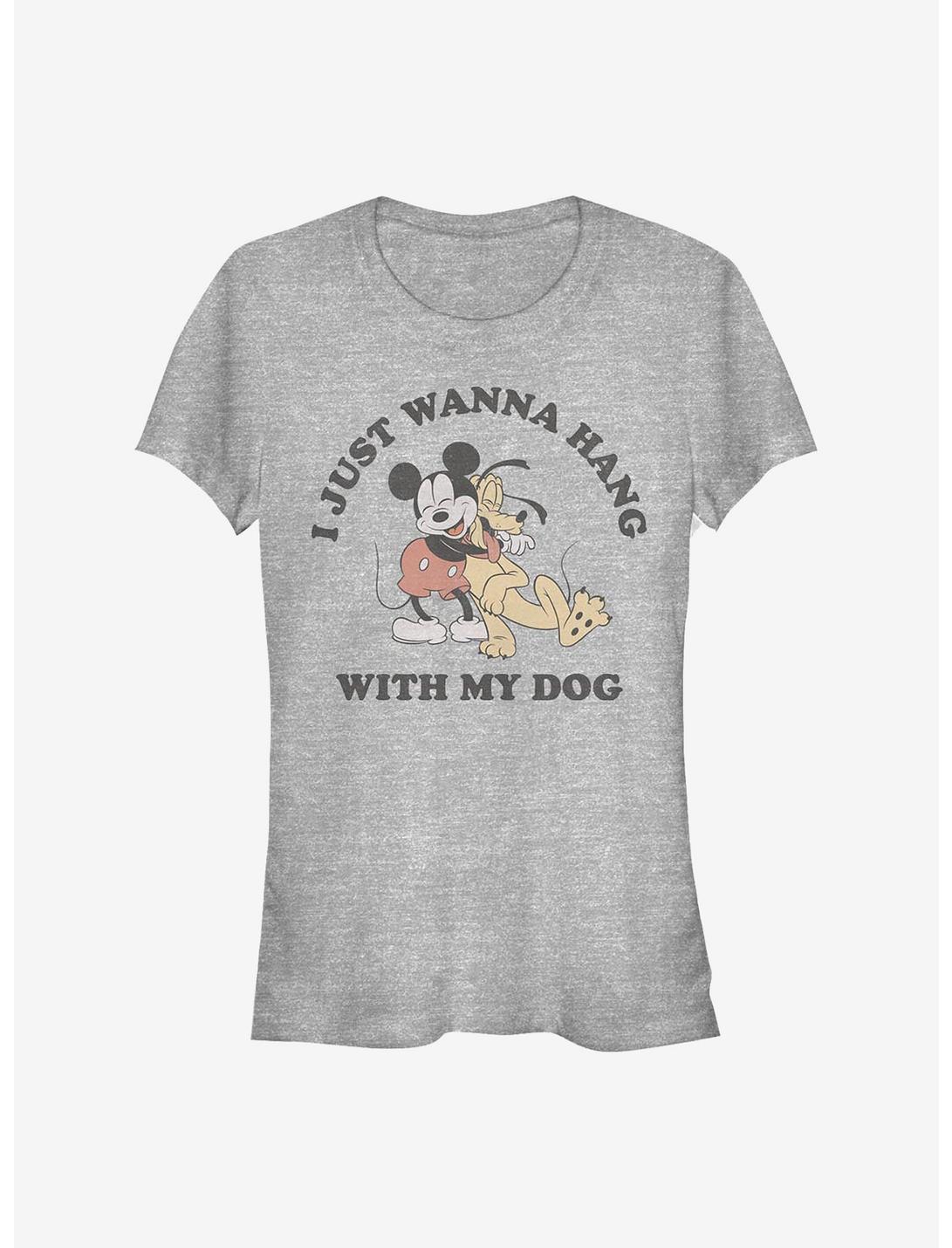 Disney Mickey Mouse & Pluto Dog Lover Girls T-Shirt, ATH HTR, hi-res