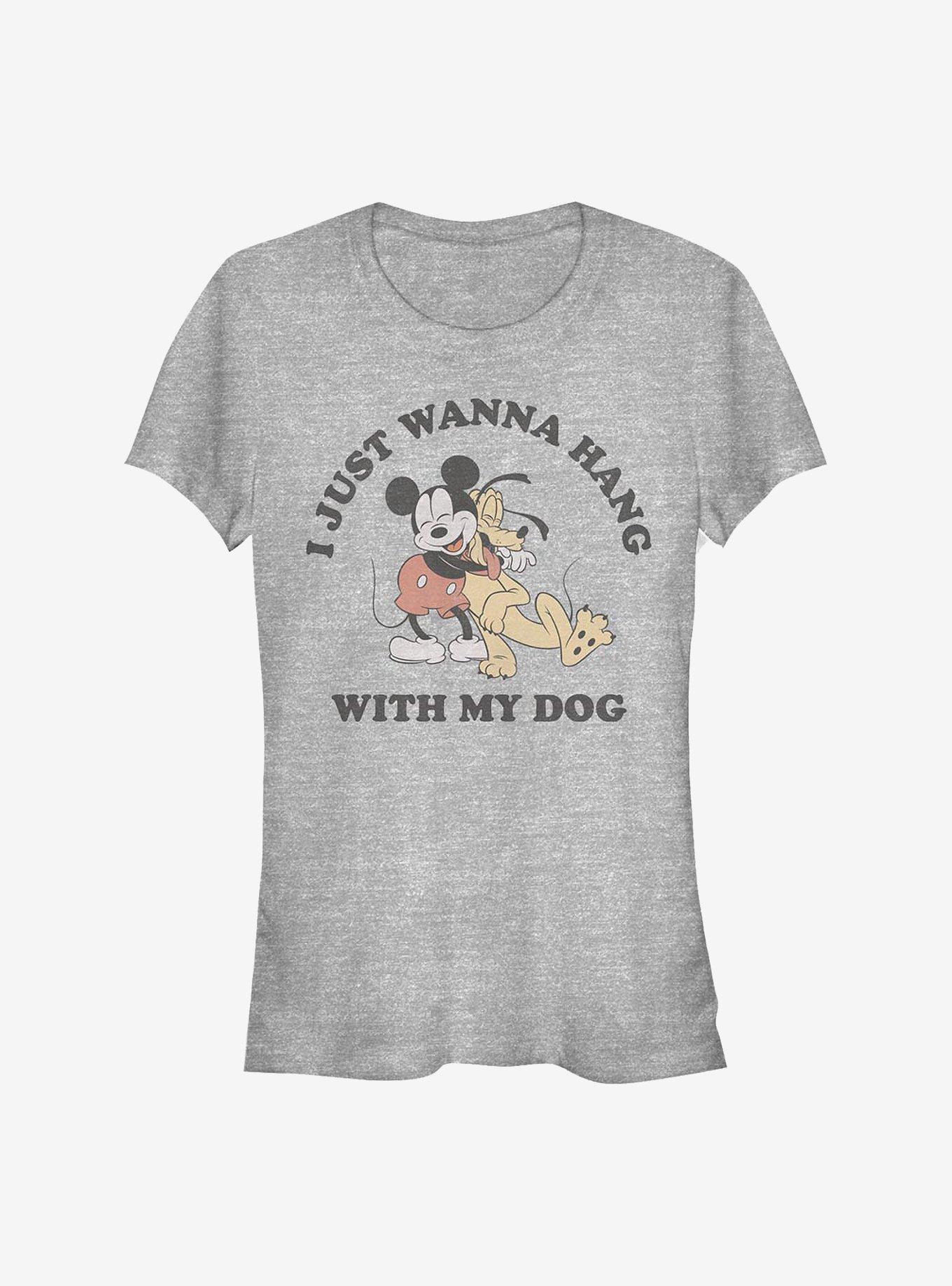 Disney Mickey Mouse & Pluto Dog Lover Girls T-Shirt, ATH HTR, hi-res