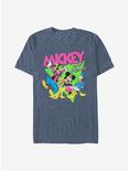 Disney Mickey Mouse Funky Bunch T-Shirt, NAVY HTR, hi-res