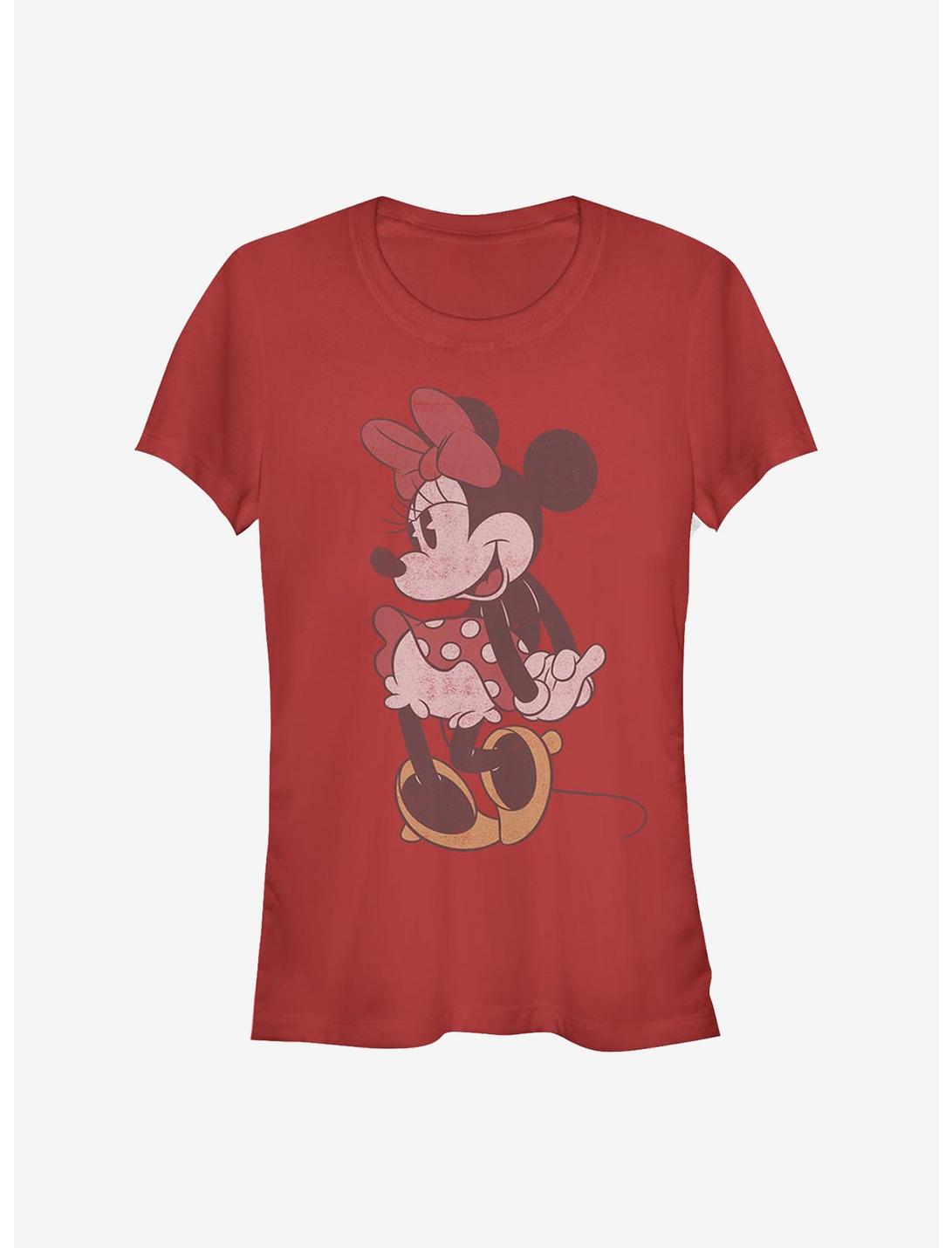Disney Minnie Mouse Classic Vintage Minnie Girls T-Shirt, RED, hi-res