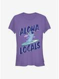 Disney Lilo & Stitch Aloha Locals Stitch Girls T-Shirt, PURPLE, hi-res