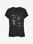 Disney Lilo & Stitch Constelation Lilo Stitch Girls T-Shirt, BLACK, hi-res