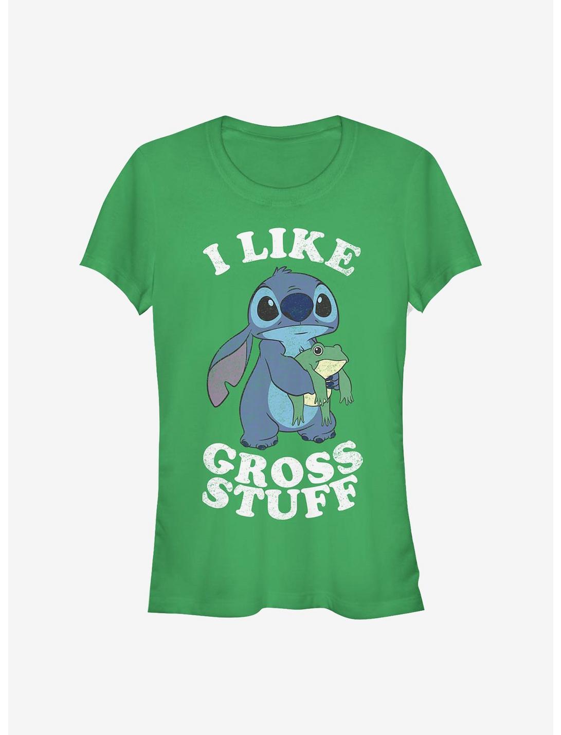 Disney Lilo & Stitch I Like Gross Stuff Stitch Girls T-Shirt, KELLY, hi-res