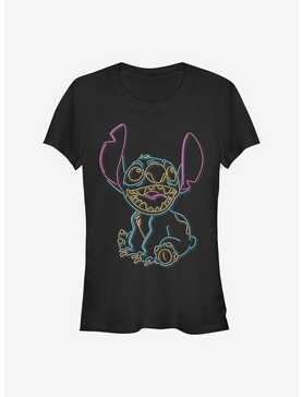 Disney Lilo & Stitch Neon Stitch Girls T-Shirt, , hi-res