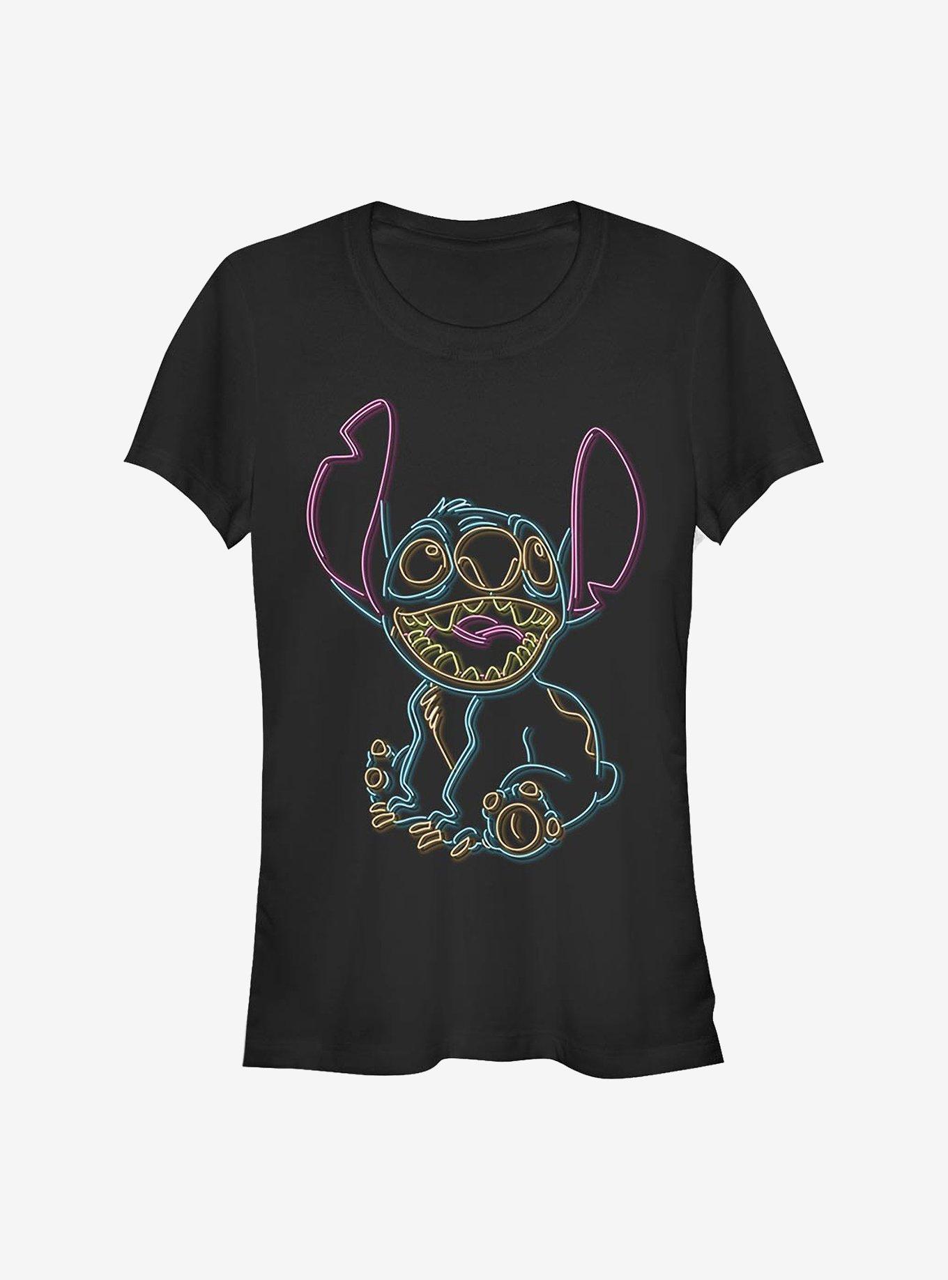 Disney Lilo & Stitch Neon Stitch Girls T-Shirt, , hi-res