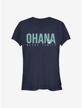 Disney Lilo & Stitch Ohana Bold Girls T-Shirt, NAVY, hi-res