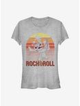 Disney Lilo & Stitch Rock And Roll Stitch Girls T-Shirt, ATH HTR, hi-res