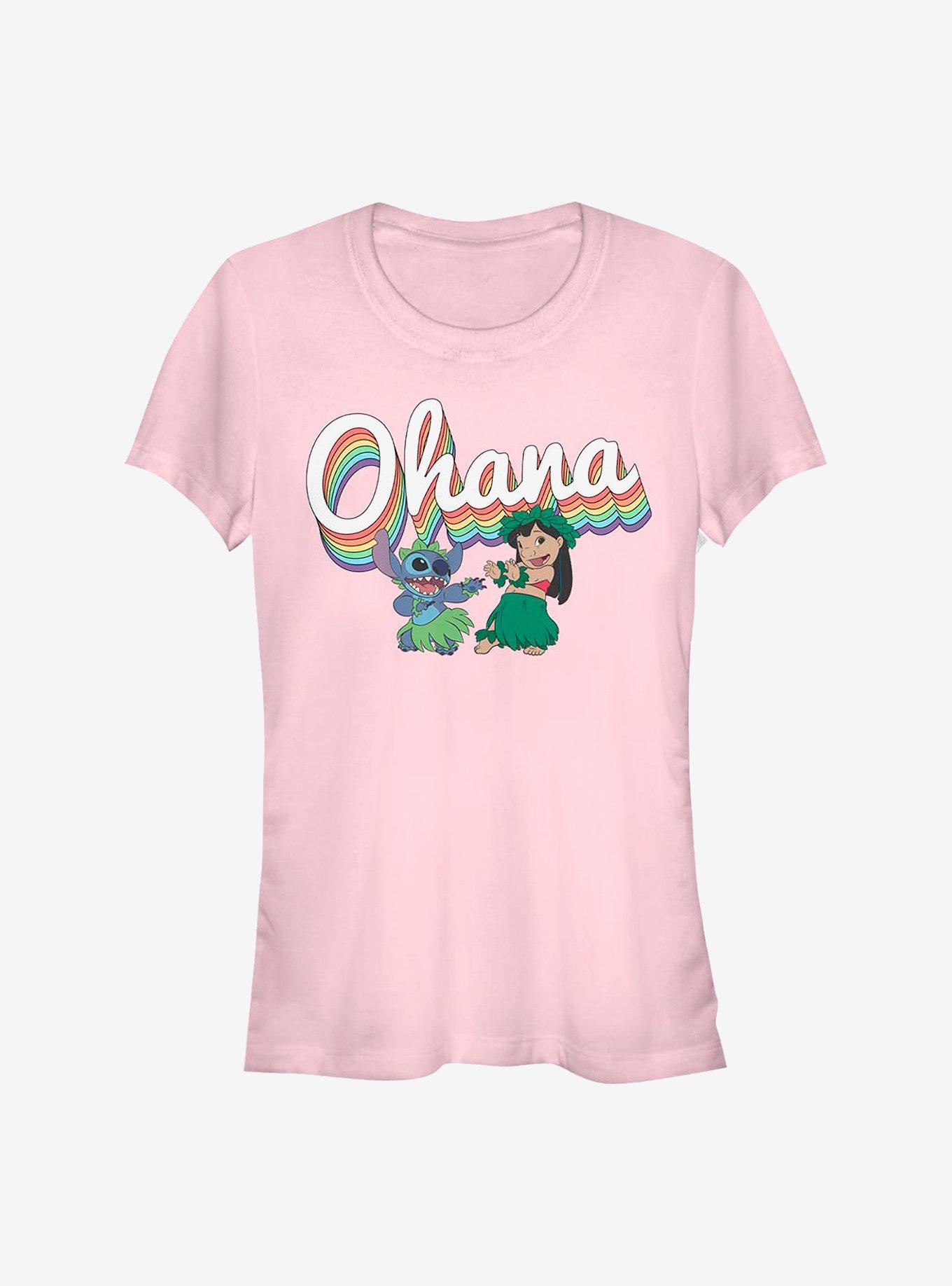 Disney Lilo & Stitch Rainbow Ohana Girls T-Shirt, , hi-res