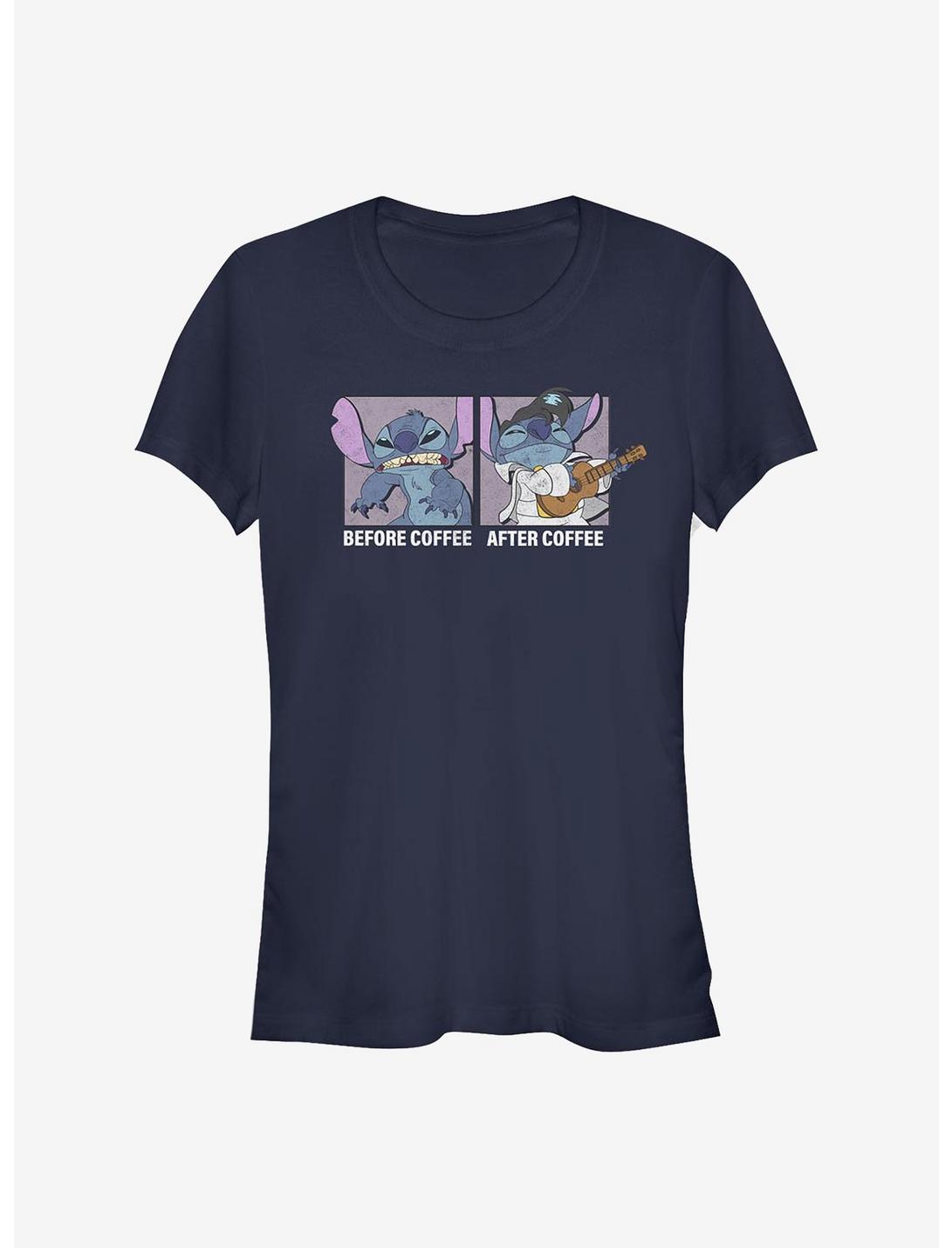 Disney Lilo & Stitch Coffee Girls T-Shirt, NAVY, hi-res