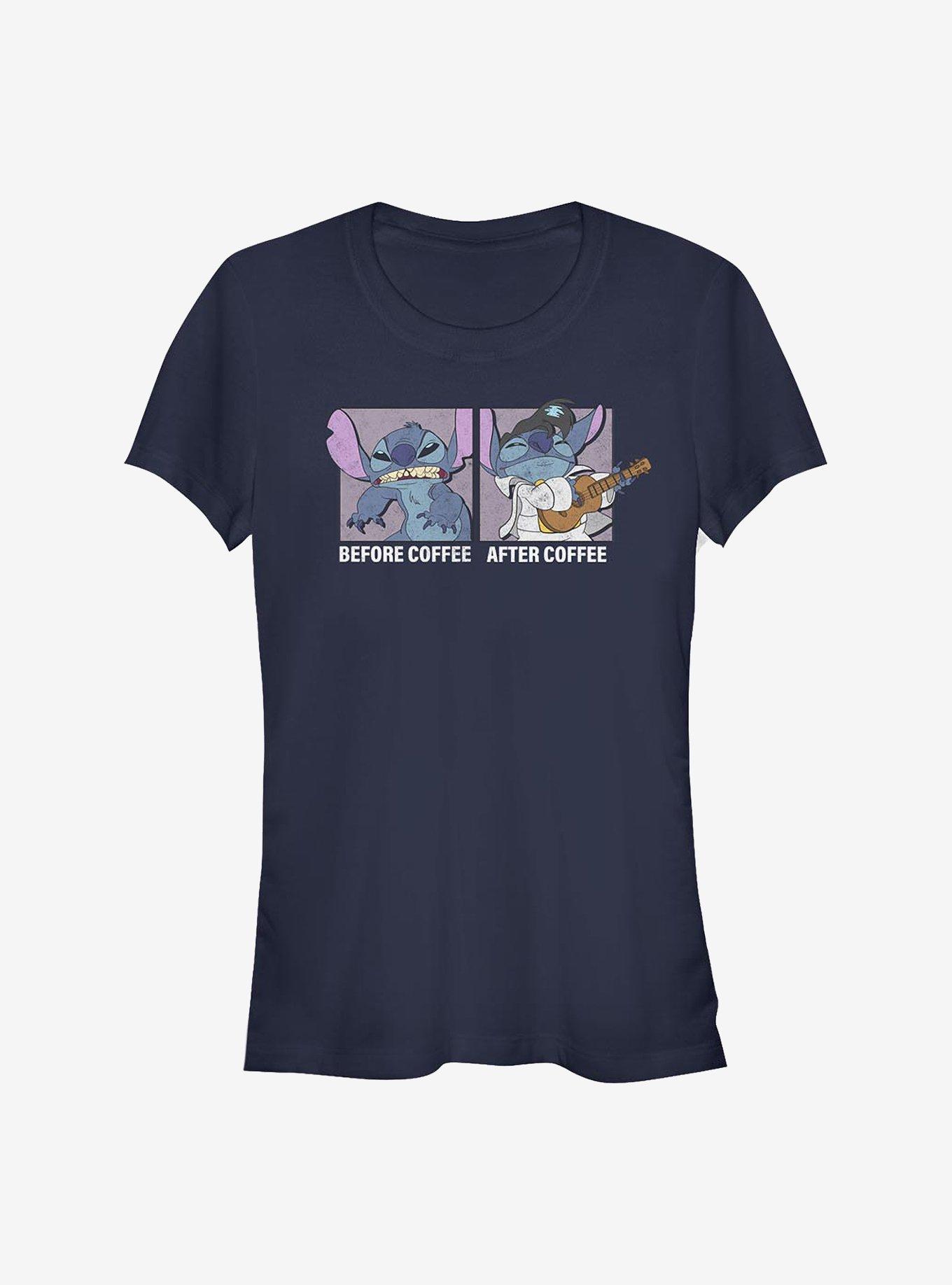 Disney Lilo & Stitch Coffee Girls T-Shirt, NAVY, hi-res