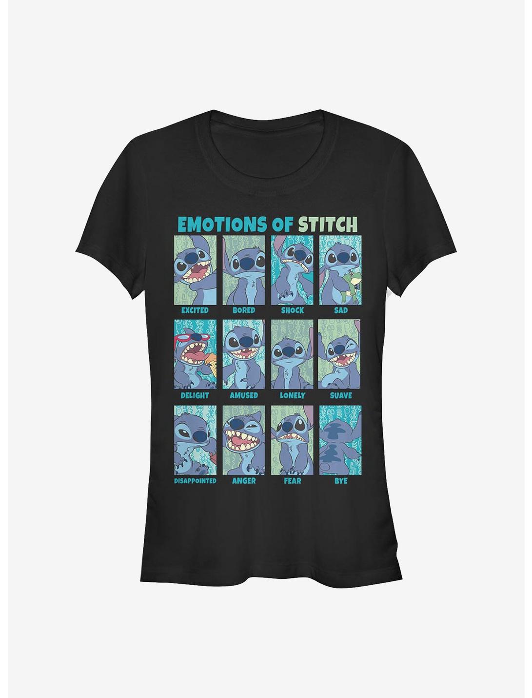 Disney Lilo & Stitch Emotion Girls T-Shirt, BLACK, hi-res