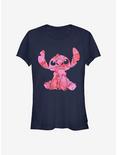 Disney Lilo & Stitch Heart Fill Girls T-Shirt, NAVY, hi-res