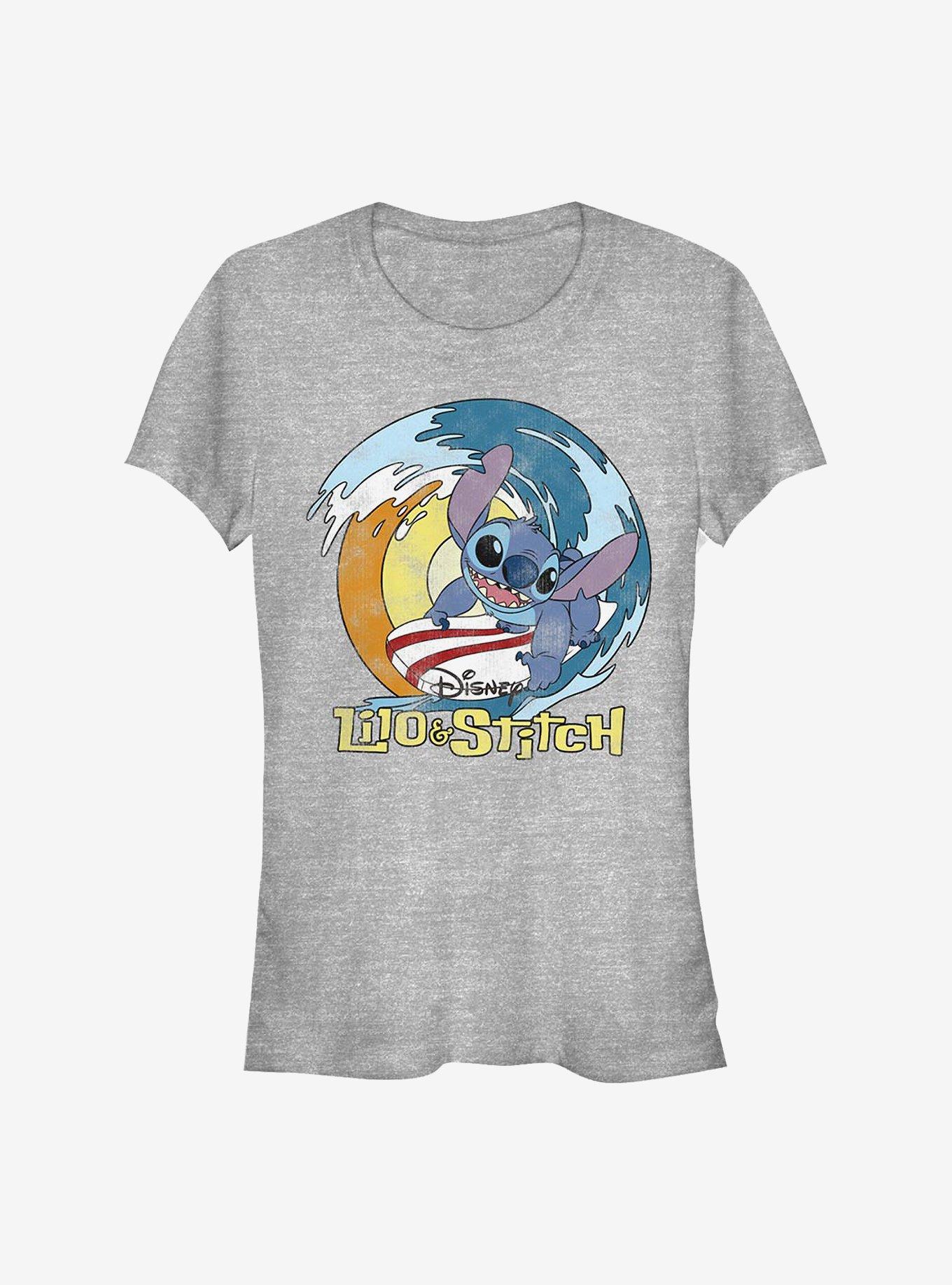 Disney Lilo & Stitch Surf Girls T-Shirt - GREY | Hot Topic