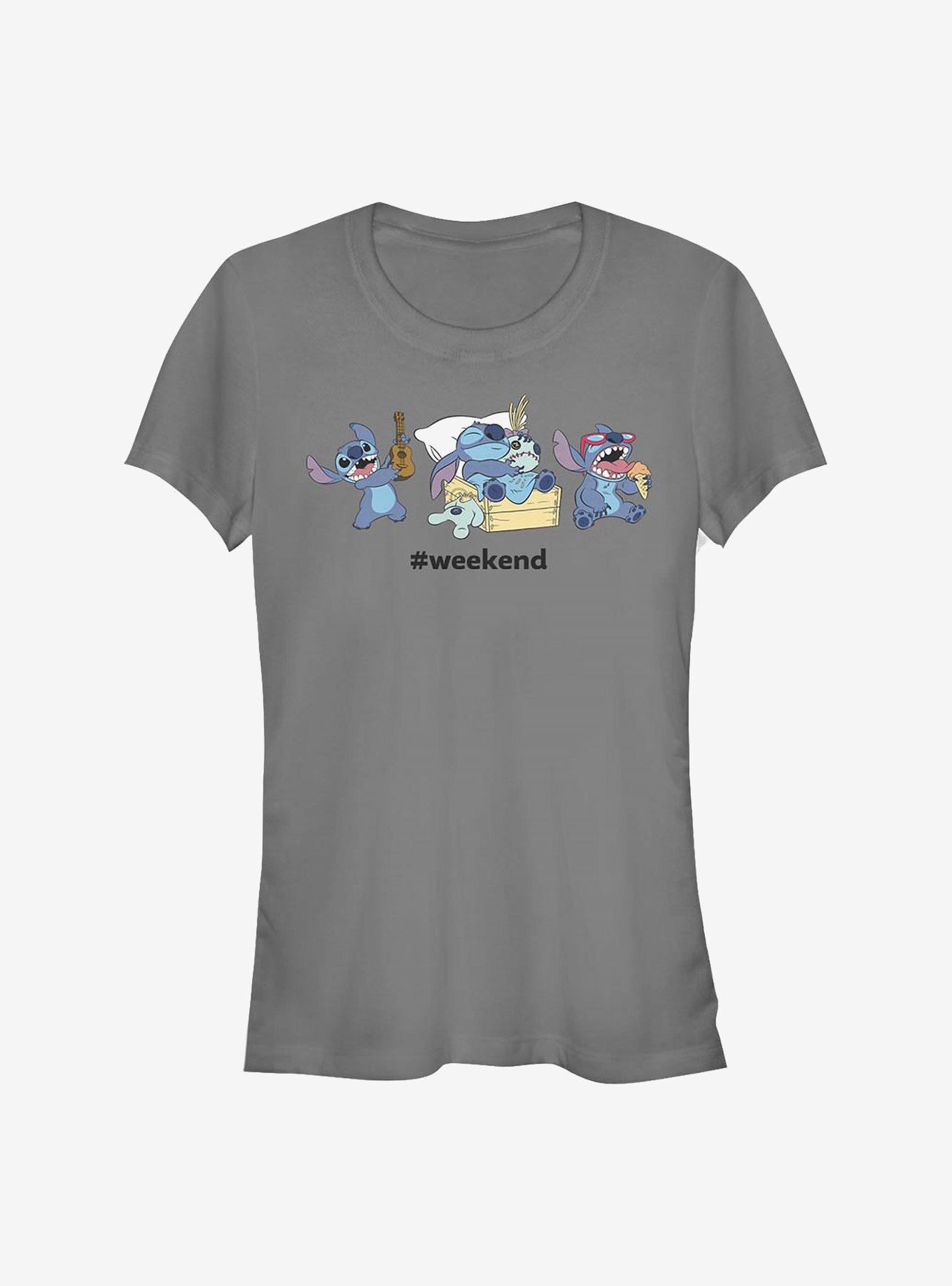 Disney Lilo & Stitch Weekend Girls T-Shirt, CHARCOAL, hi-res