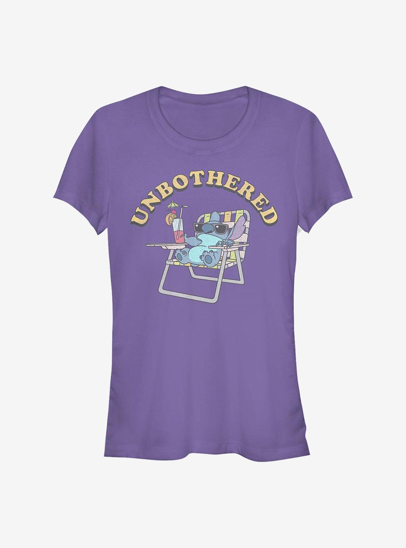 Disney Lilo & Stitch Unbothered Girls T-Shirt, PURPLE, hi-res