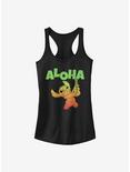 Disney Lilo & Stitch Aloha Stitch Girls Tank, BLACK, hi-res