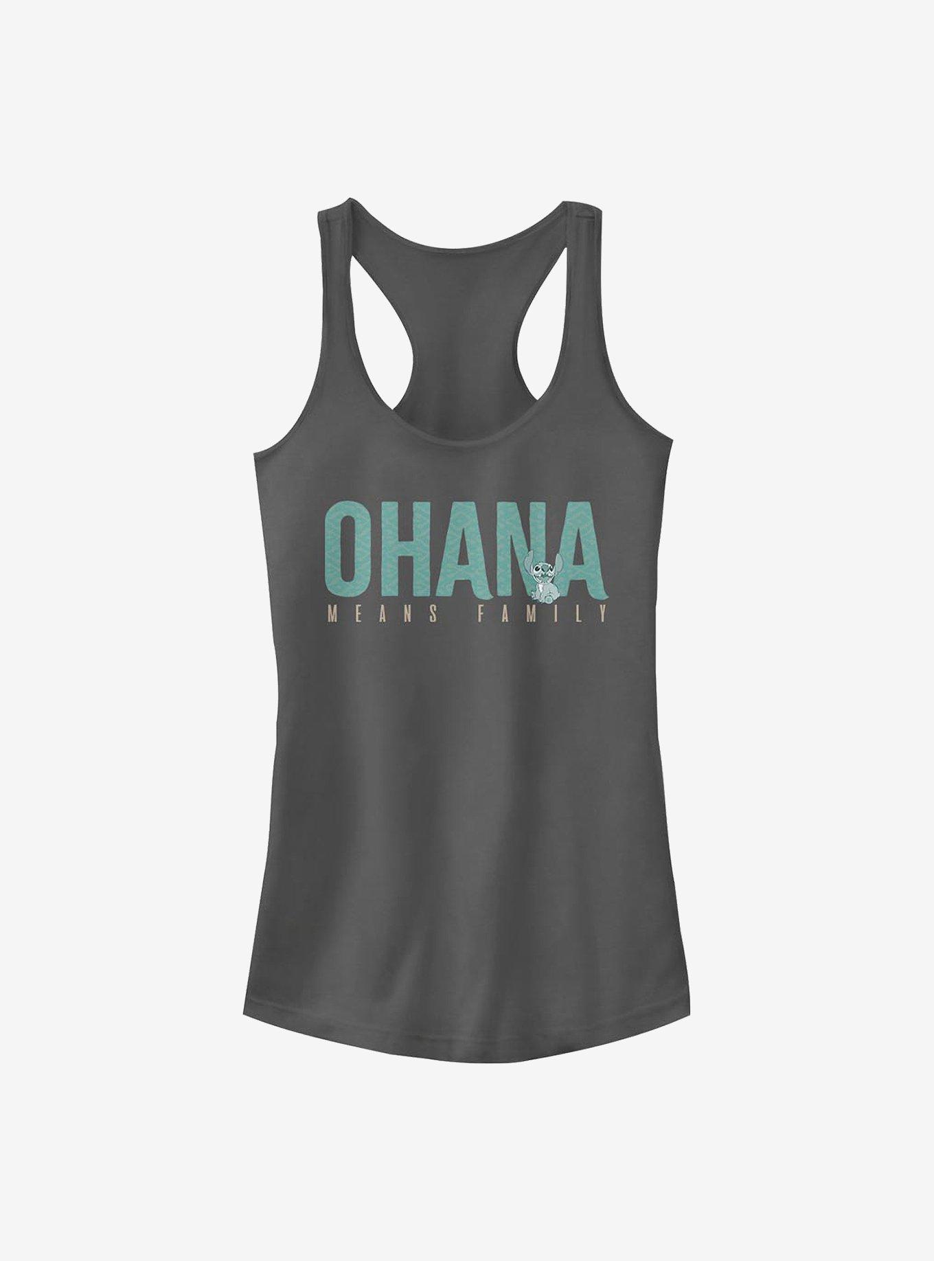 Disney Lilo & Stitch Ohana Bold Girls Tank, CHARCOAL, hi-res