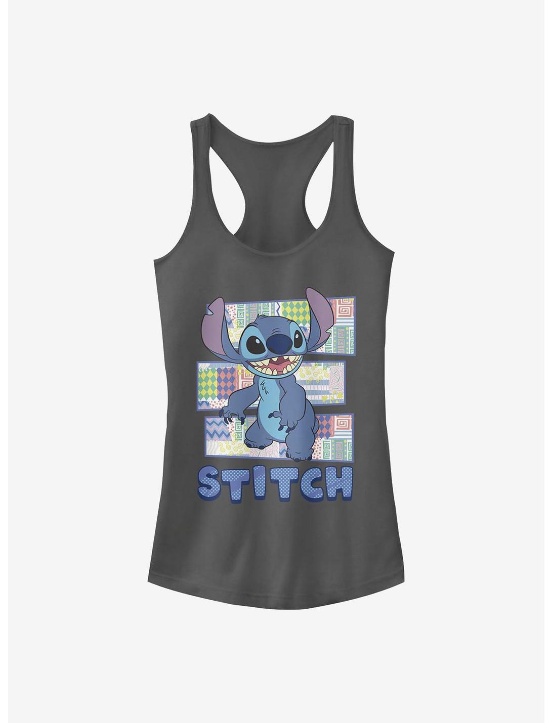 Disney Lilo & Stitch Character Shirt With Pattern Girls Tank, CHARCOAL, hi-res
