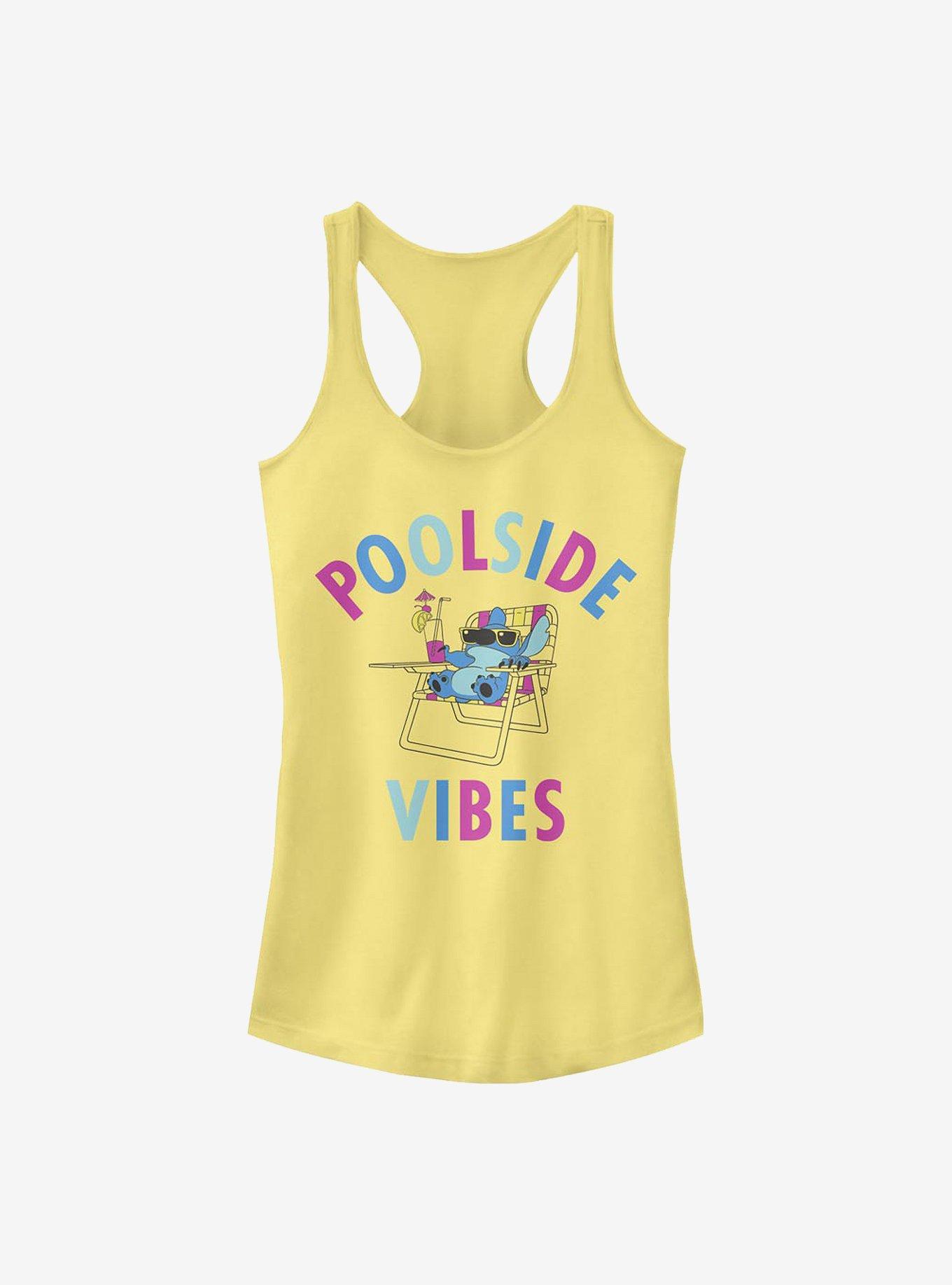 Disney Lilo & Stitch Poolside Vibes Girls Tank, BANANA, hi-res