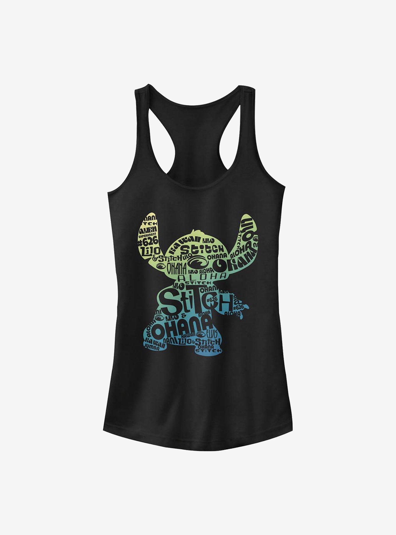 Disney Lilo & Stitch Fill Girls Tank, BLACK, hi-res