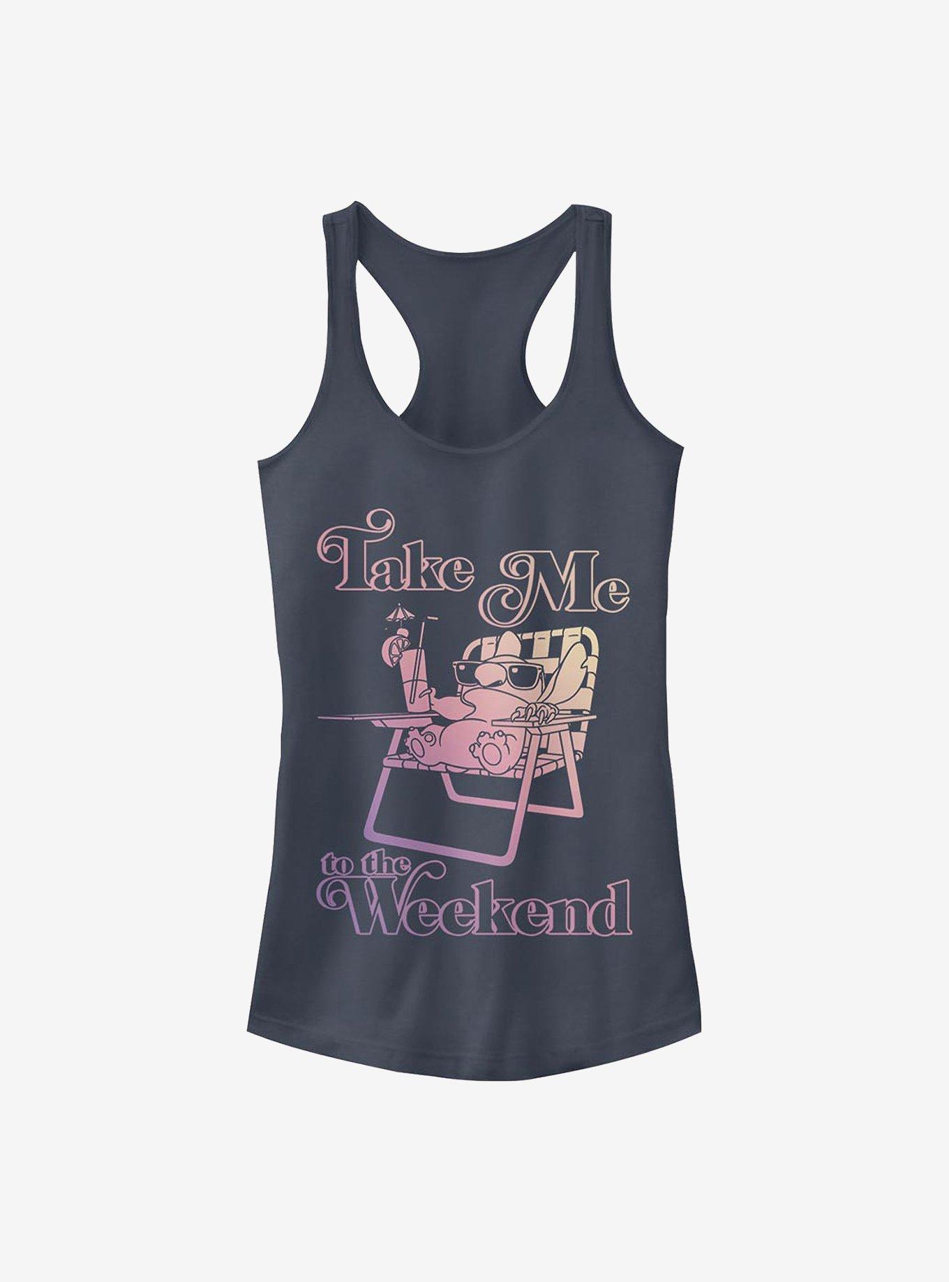 Disney Lilo & Stitch Weekend Stitch Girls Tank, INDIGO, hi-res