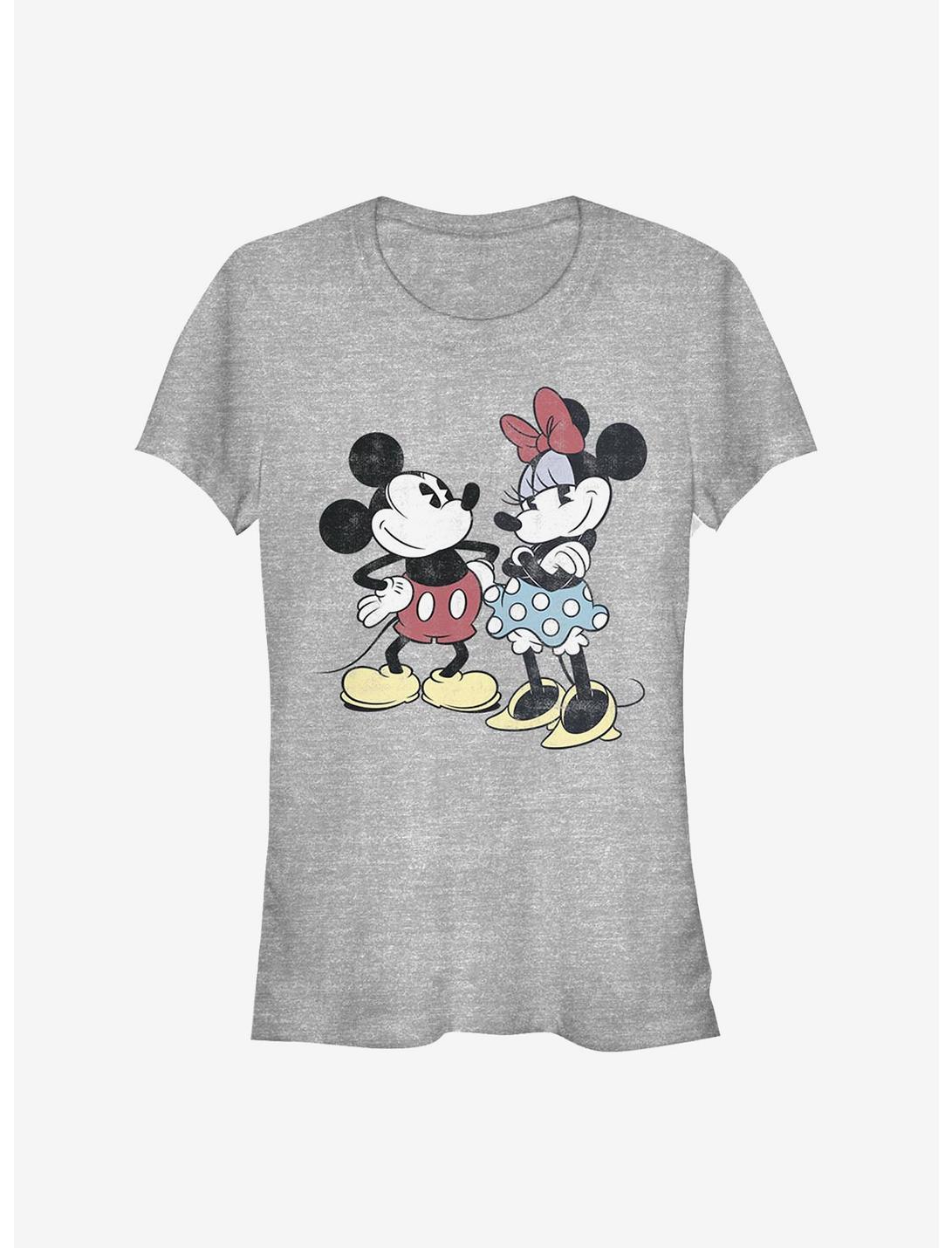 Disney Mickey Mouse Mickey Minnie Retro Girls T-Shirt, ATH HTR, hi-res